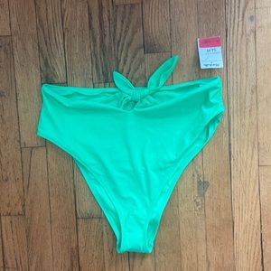 Aerie high waisted tie front bikini bottoms
